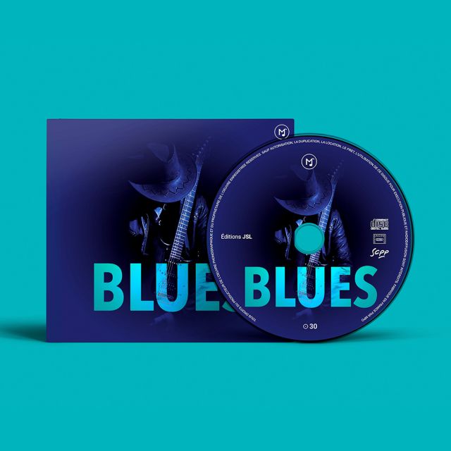 Pochette album Blues pour Musique Chantelcair créée par l'Agence Oscar et Clémentine